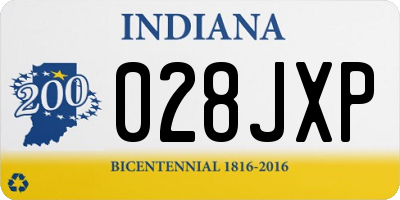 IN license plate 028JXP