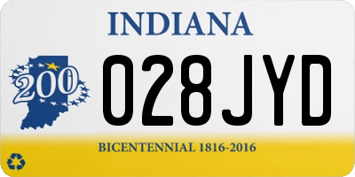 IN license plate 028JYD