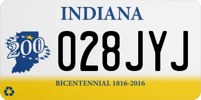 IN license plate 028JYJ