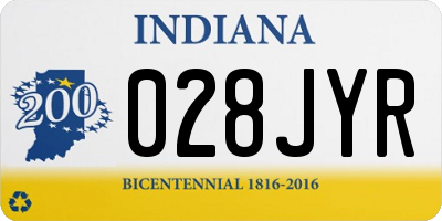 IN license plate 028JYR