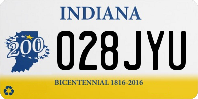 IN license plate 028JYU