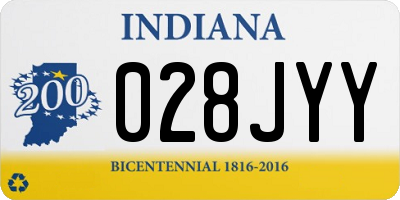IN license plate 028JYY