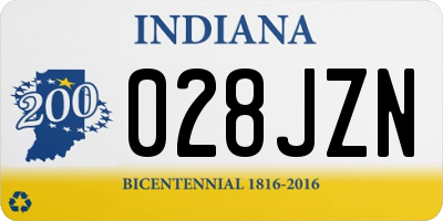 IN license plate 028JZN
