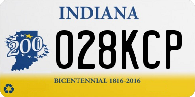 IN license plate 028KCP