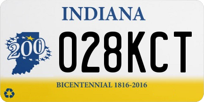 IN license plate 028KCT