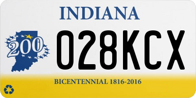 IN license plate 028KCX