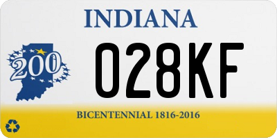 IN license plate 028KF