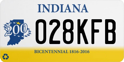 IN license plate 028KFB
