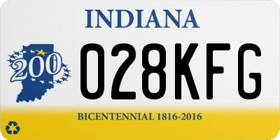 IN license plate 028KFG