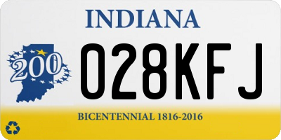IN license plate 028KFJ