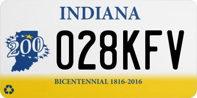 IN license plate 028KFV