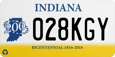 IN license plate 028KGY