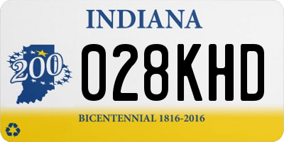 IN license plate 028KHD