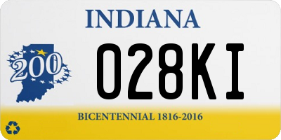 IN license plate 028KI