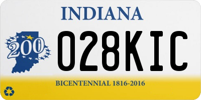 IN license plate 028KIC