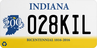 IN license plate 028KIL