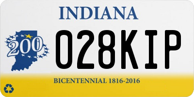 IN license plate 028KIP