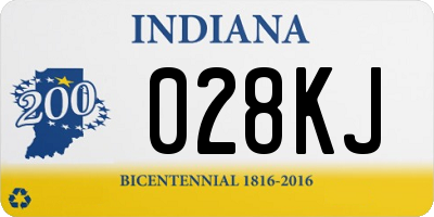 IN license plate 028KJ