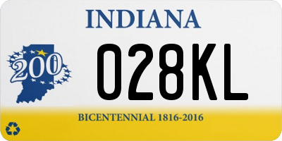 IN license plate 028KL