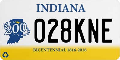 IN license plate 028KNE