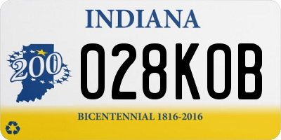 IN license plate 028KOB