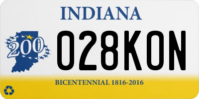IN license plate 028KON