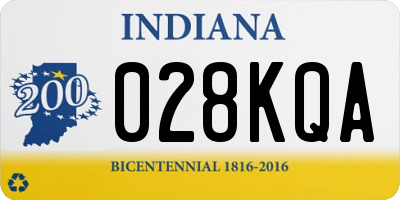 IN license plate 028KQA