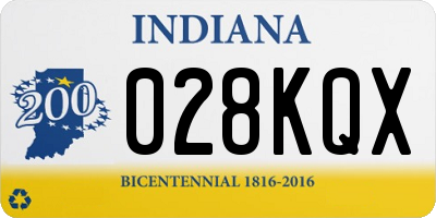 IN license plate 028KQX