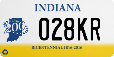 IN license plate 028KR