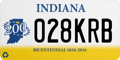 IN license plate 028KRB