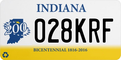 IN license plate 028KRF