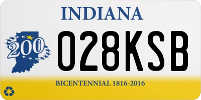IN license plate 028KSB