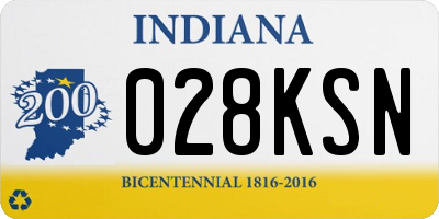 IN license plate 028KSN