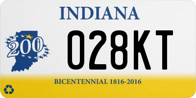 IN license plate 028KT