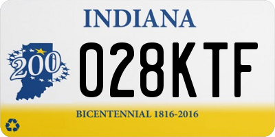 IN license plate 028KTF