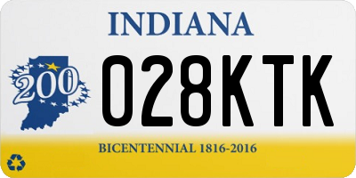 IN license plate 028KTK