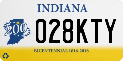 IN license plate 028KTY
