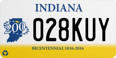 IN license plate 028KUY
