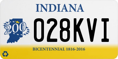 IN license plate 028KVI