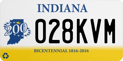 IN license plate 028KVM