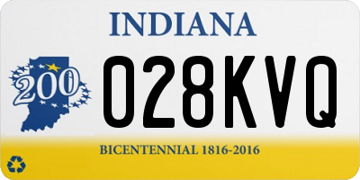 IN license plate 028KVQ