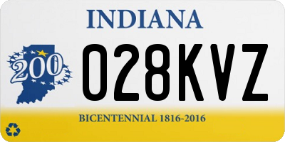 IN license plate 028KVZ