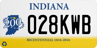 IN license plate 028KWB