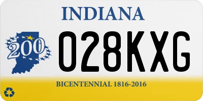 IN license plate 028KXG