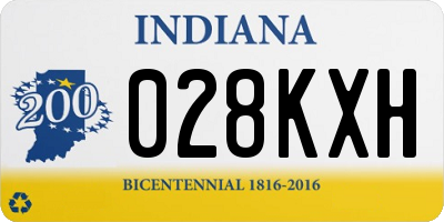 IN license plate 028KXH