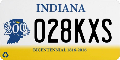 IN license plate 028KXS