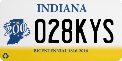 IN license plate 028KYS