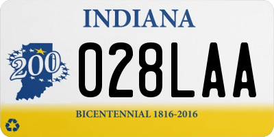 IN license plate 028LAA