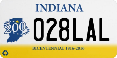 IN license plate 028LAL
