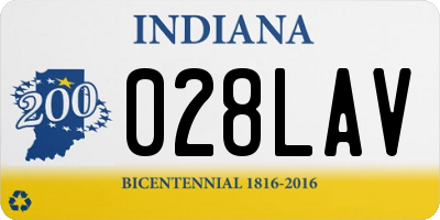 IN license plate 028LAV